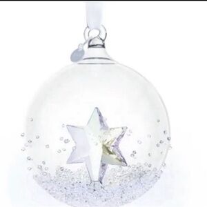 Swarovski Christmas Ball 2014 With Star Inside Crystal Ornament